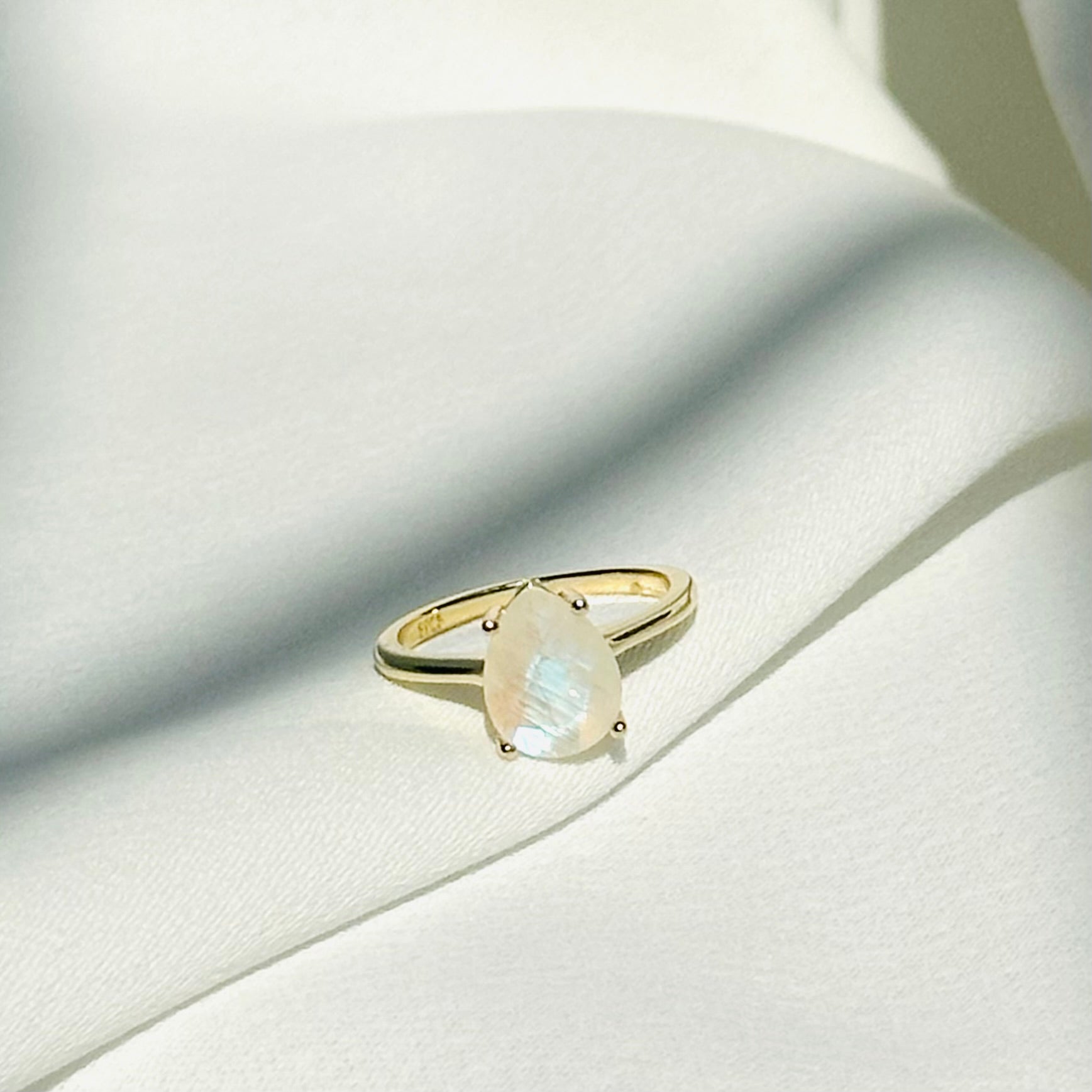 Moonbeam Statement Ring